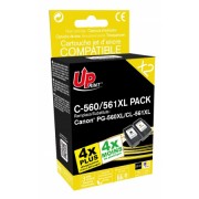 Tinteiro Reciclado p/ Canon Pixma TS 5300 Series/Pixma TS 5350/Pixma TS 5351/Pixma TS 5352/Pixma TS 5353/Pixma TS 7450/Pixma TS 7451 - Preto (Alta Capacidade) PG560XL/CL561XL (3712C001/3713C001) Uprint