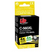 Tinteiro Reciclado p/ Canon Pixma TS 5300 Series/Pixma TS 5350/Pixma TS 5351/Pixma TS 5352/Pixma TS 5353/Pixma TS 7450/Pixma TS 7451 - Preto (Alta Capacidade) PG560XL Uprint